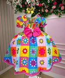 Vestido Marie Junino Luxo Quermesse Elegante Pink