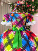 Vestido Marie Junino Luxo Quermesse do Luar