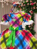 Vestido Marie Junino Luxo Quermesse do Luar