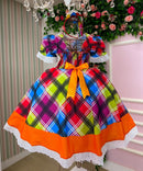 Vestido Marie Junino Luxo Quermesse do Luar