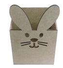 Kit com 12 Caixas Mdf Sem Tampa Coelho Tam: 9l X 9c X 14a Cm