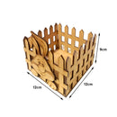 Cesta cerquinha mdf Páscoa 12L x 12C x 9A cm PASC030