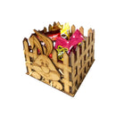 Cesta cerquinha mdf Páscoa 12L x 12C x 9A cm PASC030