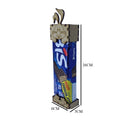 Caixa mdf para Bis coelho Feliz Páscoa Tam: 6L X 3C X 26A CM Cod:PASC029