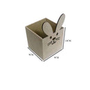 Caixa mdf sem tampa coelho Tam: 9L X 9C X 14A CM Cod:PASC025
