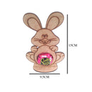 Porta Bombom mdf com base coelho feliz Páscoa Tam: 9,5L X 15A CM Cod:PASC023