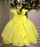 Vestido Ysa Kids Francine Amarelo