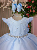 Vestido Ysa Kids Francine Azul Bebe