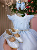 Vestido Ysa Kids Francine Azul Bebe