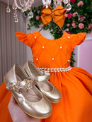 Vestido Ysa Kids Francine Terracota
