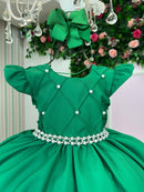 Vestido Ysa Kids Francine Verde Bandeira