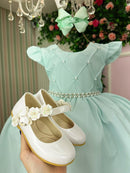 Vestido Ysa Kids Francine Verde Claro