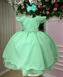 Vestido Ysa Kids Francine Verde Oliva