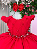 Vestido Ysa Kids Francine Vermelho