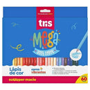 Mega Soft Color - Lápis de Cor - 60 Unidades - Tris