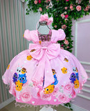 Vestido Temáticos Kids Bolofofos - Bolo Fofos Rosa Bebe