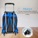 Kit Mochila Rodinhas + Lancheira + Estojo Sonic