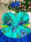 Vestido Banana Club Junino Luxo Arraia da Floresta
