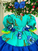 Vestido Banana Club Junino Luxo Arraia da Floresta