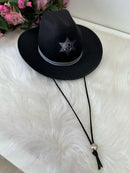 Chapeu/Chapéu Belli Preto Sheriff Prata