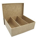 Caixa mdf para 1 baby chandon e 2 taças - cod: CX011-2 Tam:24x24x7cm