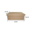 KIT COM 3 CAIXAS MDF PARA 1 BABY CHANDON E 2 TAÇAS - cod: KITCX011-2 Tam:24x24x7cm