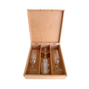 Kit com 3 Caixas mdf para 1 baby chandon e 2 taças cod:KITCX011-7 Tam:24x24x9cm