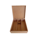 Kit com 3 Caixas mdf para 1 baby chandon e 2 taças cod:KITCX011-7 Tam:24x24x9cm