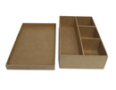 Caixa mdf para 1 baby chandon e 3 bem casados - cod: CX011-3 Tam:24x17x7cm