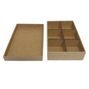 Caixa mdf para 6 bem casados - cod: CX011-4 Tam:21x14x4cm