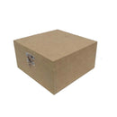 Caixa mdf com 4 divisórias CHA002 - Tamanho 16x16x8cm