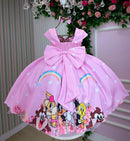 Vestido Ysa Kids Looney Tunes Baby Rosa