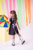 Fantasia Halloween Menina Esqueleto