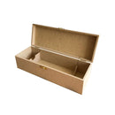 Caixa mdf com dobradiças e fecho para 1 vinho cod:CX005-12 - Tamaho 35L x10C x 10A cm