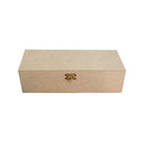Caixa mdf com dobradiças e fecho para 1 vinho cod:CX005-12 - Tamaho 35L x10C x 10A cm