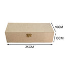 Caixa mdf com dobradiças e fecho para 1 vinho cod:CX005-12 - Tamaho 35L x10C x 10A cm