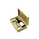 Caixa mdf com dobradiças e fecho para 1 vinho e 1 taça cod:CX005-15 - Tamaho 34L x24C x 8A cm