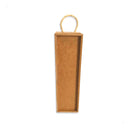 Caixa mdf estojo alça sisal para 1 vinho CX005-20 - Tamaho 10L x10C x 35A cm