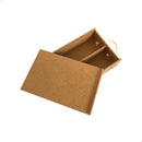 Caixa mdf estojo alça sisal para 1 vinho e 1 taça CX005-21 - Tamaho 10L x20C x 35A cm