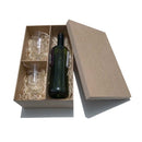 Caixa mdf para 1 vinho 2 Taças - cod:CX005-9 - Tamaho 34L x20C x 10A cm