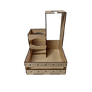 Cesta mdf para 1 vinho e 1 taça CX005-17 - Tamaho 20L x23C x 28A cm