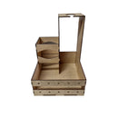 Cesta mdf para 1 vinho e 1 taça CX005-17 - Tamaho 20L x23C x 28A cm