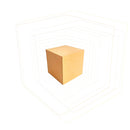 Cubo mdf cru 10x10x10cm CB003