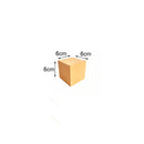 Kit com 24 Cubos mdf cru 6x6x6cm KTCB001