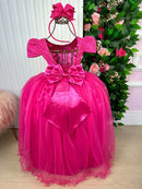 Vestido Enjoy Laura Longo Pink Rendado