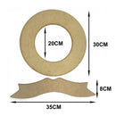 GUIRLANDA MDF 30Dº TAM:35X08CM COD:GLD007