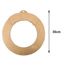 GUIRLANDA MDF 35Dº TAM:35X35CM COD:GLD019