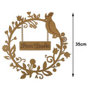 GUIRLANDA MDF 35Dº TAM:35X35CM COD:GLD023