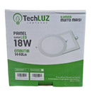 Luminária de Led de Embutir Quadrado 18W 6500K Luz Branca Fria - TECHLUZ