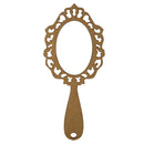 KIT COM 3 MOLDURAS MDF ESPELHO DE MÃO VAZADO BARROCO TAM:30X13,3CM COD:KITMDM005